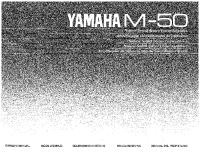 Yamaha M-50 - Owners Manual 
